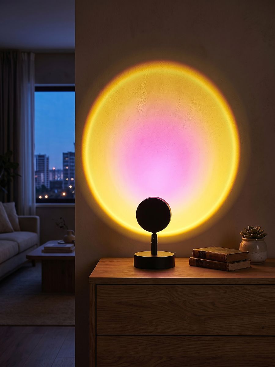 Projektor LED z wymiennymi filtrami kolorystycznymi Projektor LED z wymiennymi filtrami kolorystycznymi - czarny - SINSAY