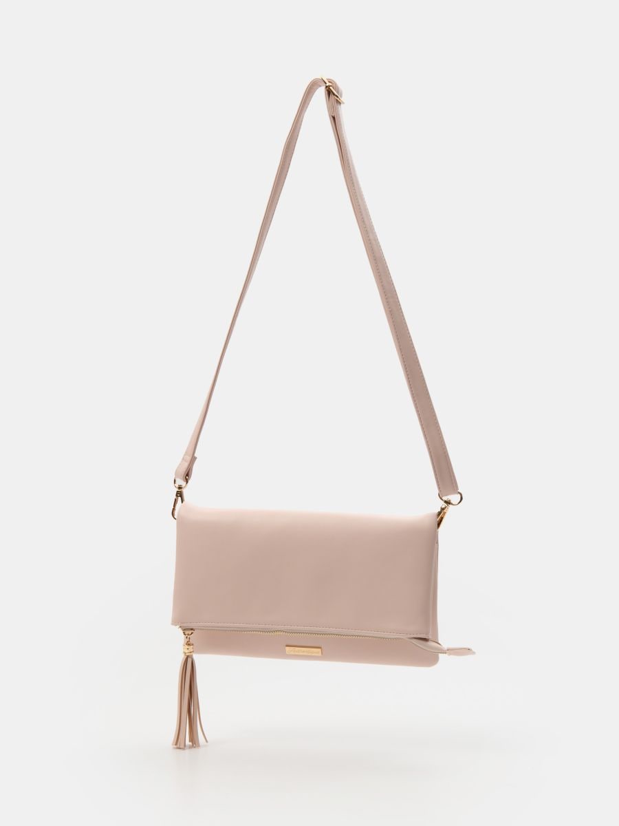 Crossbody kabelka s ozdobným zipem Crossbody kabelka s ozdobným zipem - pastelová růžová - SINSAY