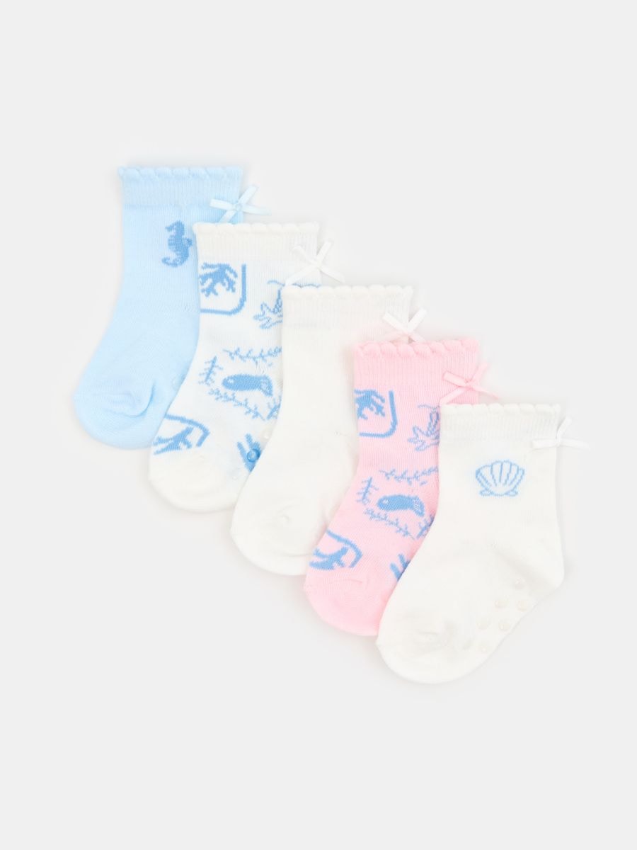 Șosete cu motiv marin set 5 perechi Șosete cu motiv marin set 5 perechi - multicolor - SINSAY