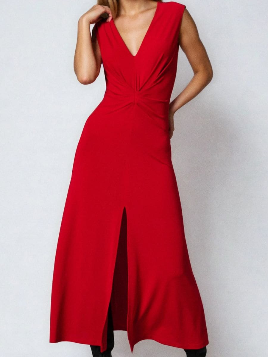 Sukienka maxi - czerwony - SINSAY