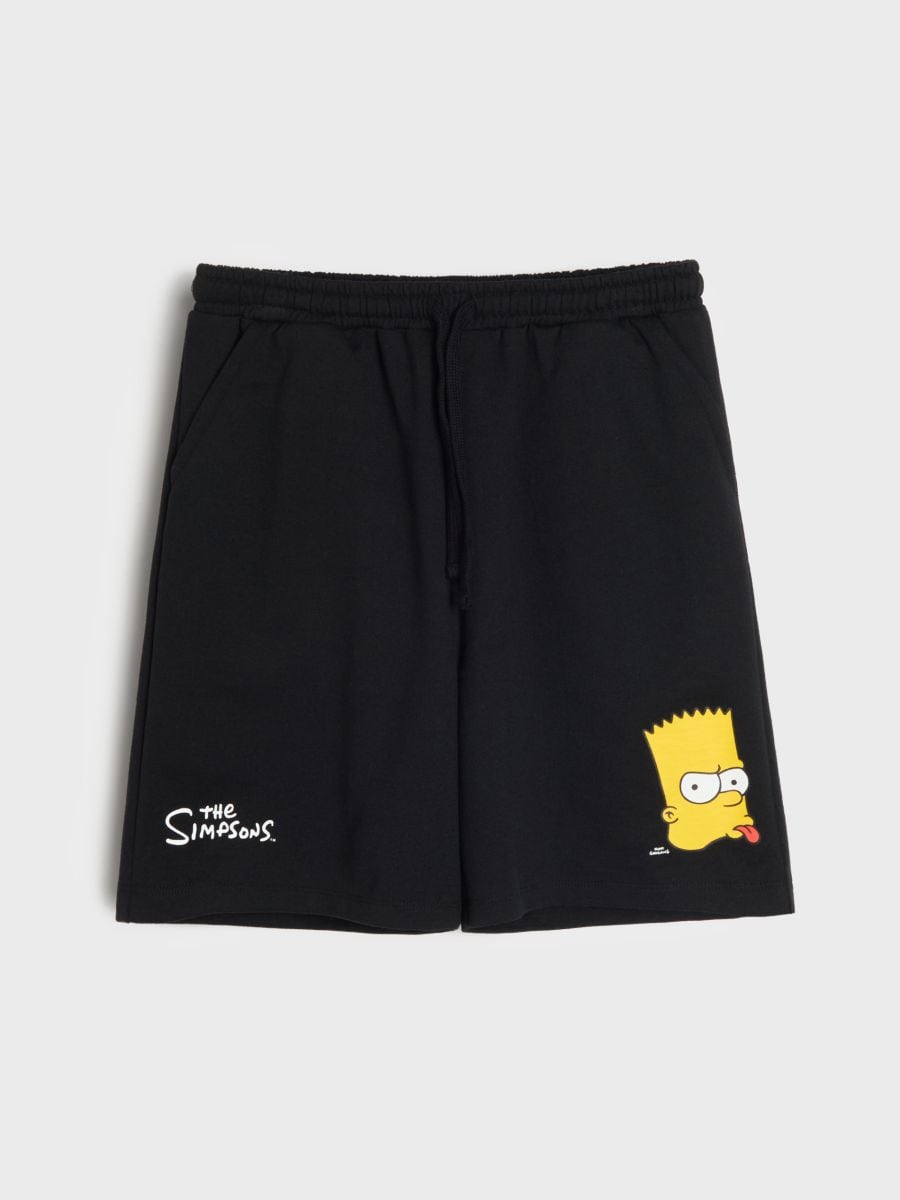 Szorty dresowe The Simpsons - czarny - SINSAY