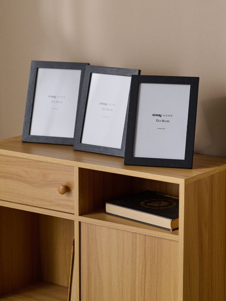 Rámečky na fotografie 3-pack - černá - SINSAY