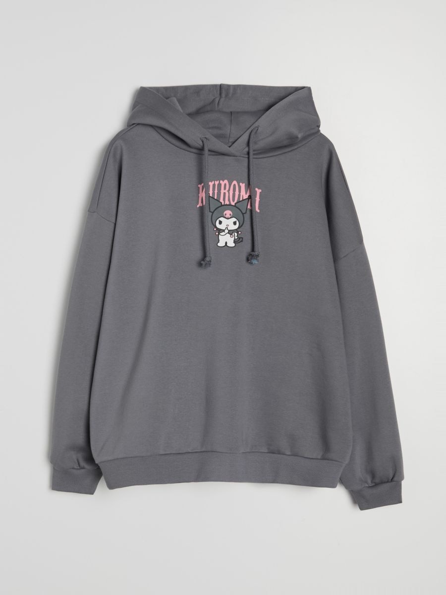 Кофта з принтом Kuromi - антрацитовий - SINSAY