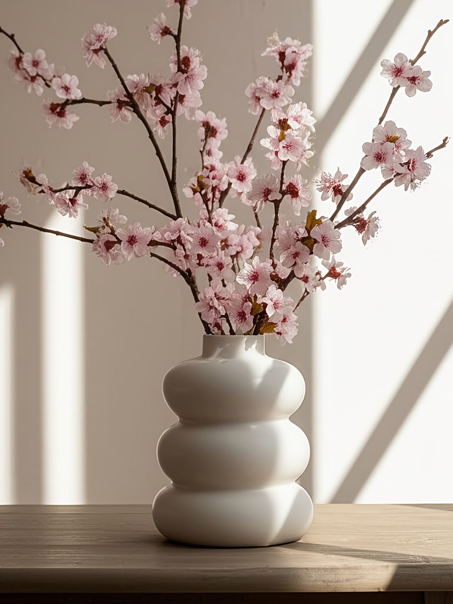 Wazon ceramiczny Wazon ceramiczny - kremowy - SINSAY