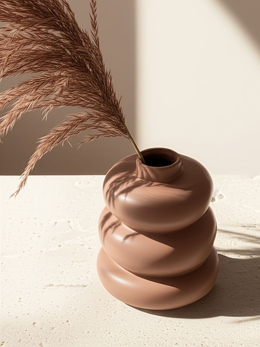 Wazon ceramiczny Wazon ceramiczny - brązowy - SINSAY