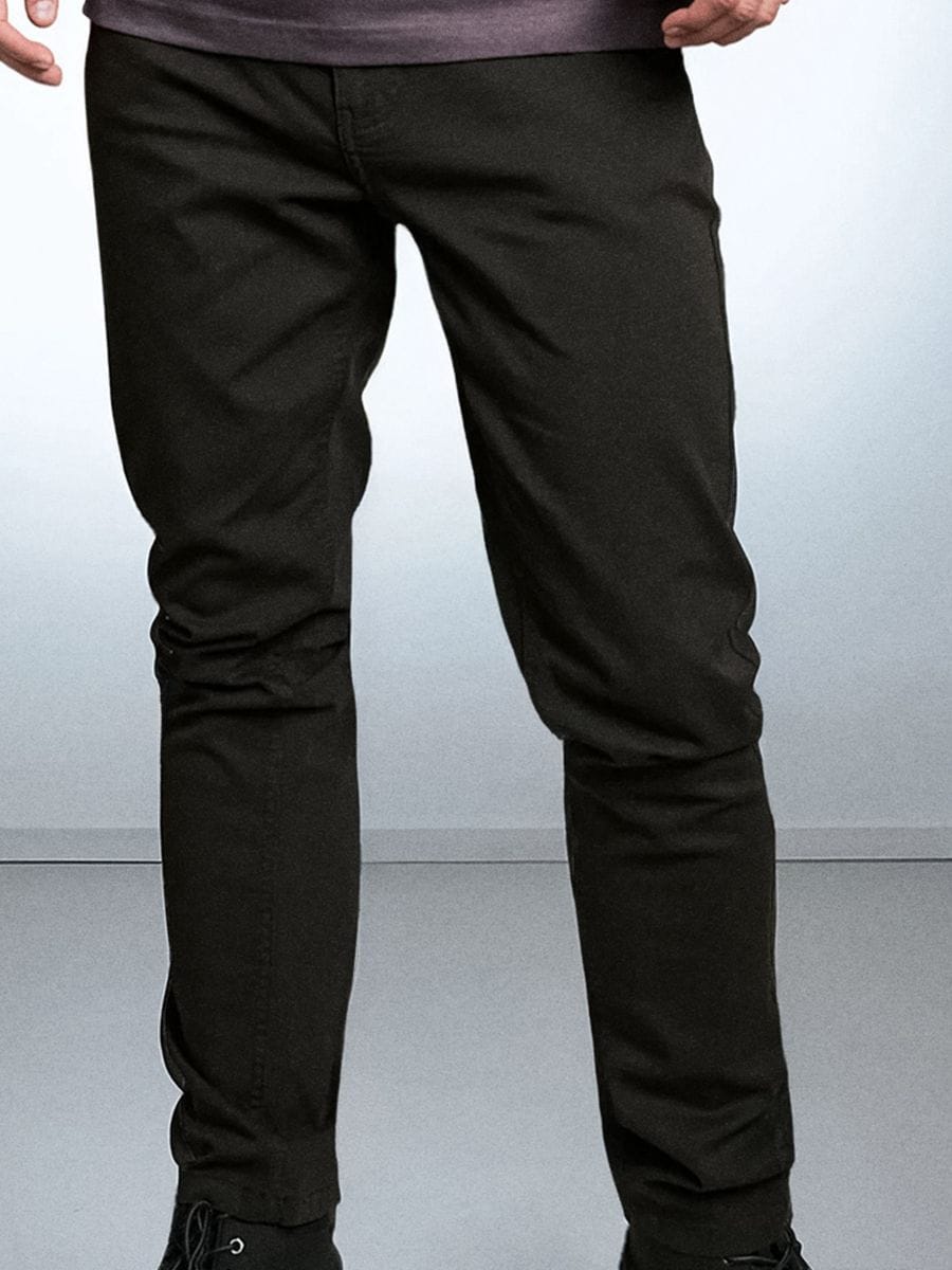 Pantaloni chino - verde-închis - SINSAY