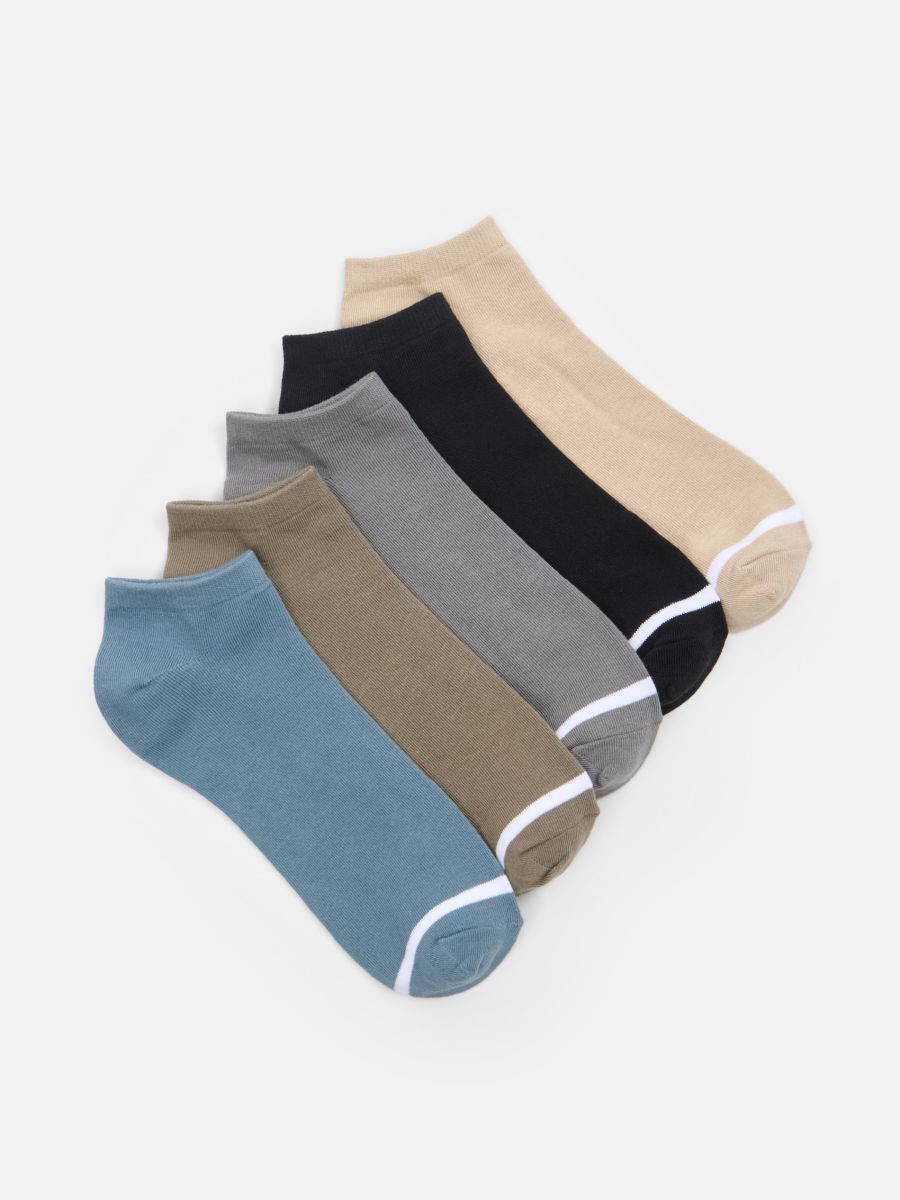 Set de 5 perechi de șosete cu conținut ridicat de bumbac - multicolor - SINSAY
