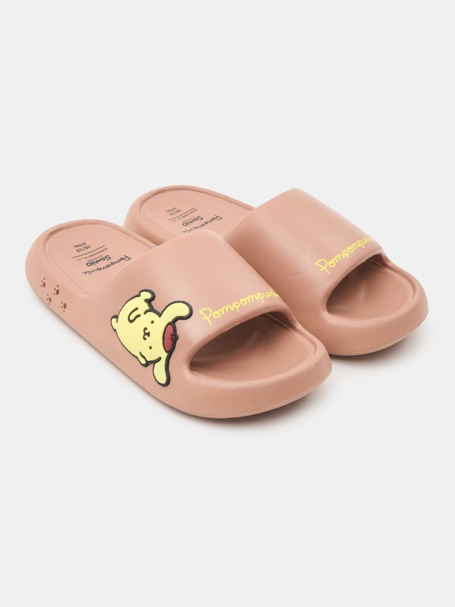 Papuci din spumă PomPomPurin Papuci din spumă PomPomPurin - cafeniu - SINSAY