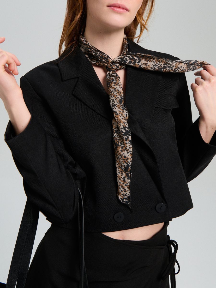 Eșarfă cu imprimeu animalier Eșarfă cu imprimeu animalier - multicolor - SINSAY