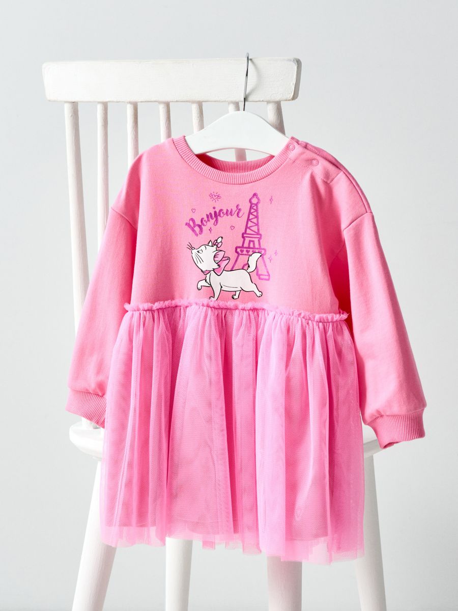Sukienka babydoll The Aristocats Sukienka babydoll The Aristocats - różowy - SINSAY
