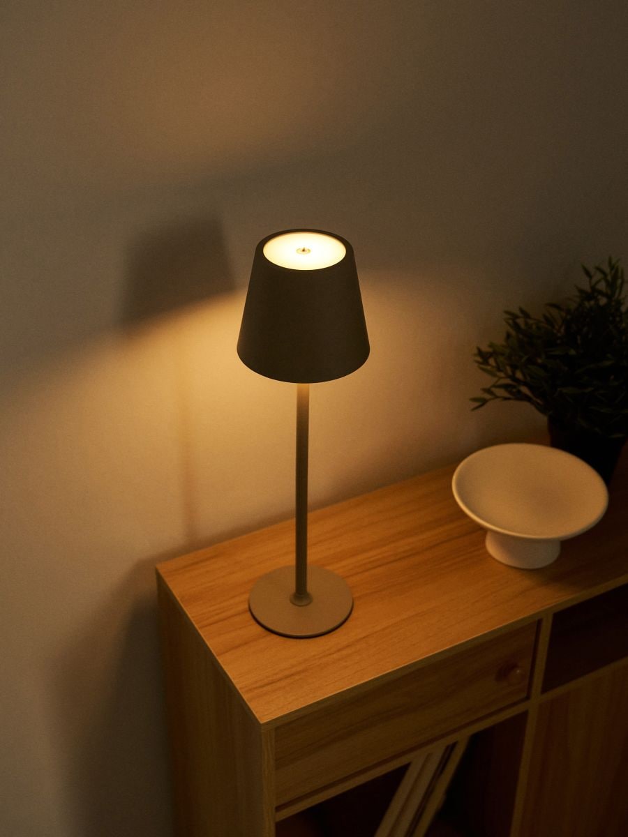 Nowoczesna lampka stołowa LED Nowoczesna lampka stołowa LED - beżowy - SINSAY