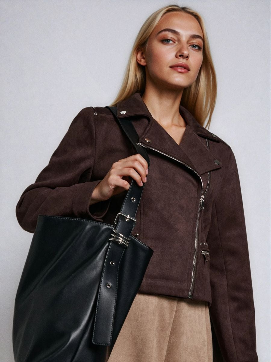 Kabelka tote - černá - SINSAY