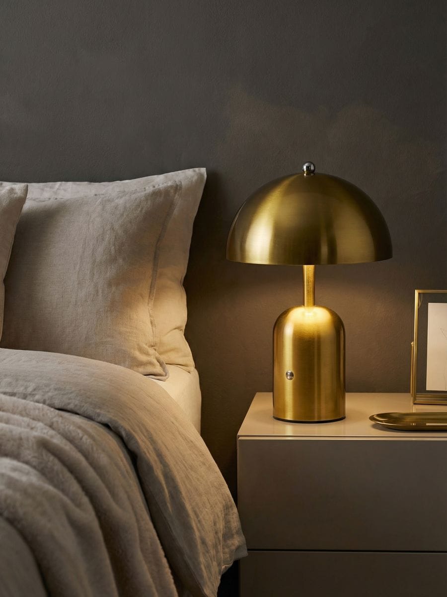 Błyszcząca lampka nocna LED Błyszcząca lampka nocna LED - złoty - SINSAY