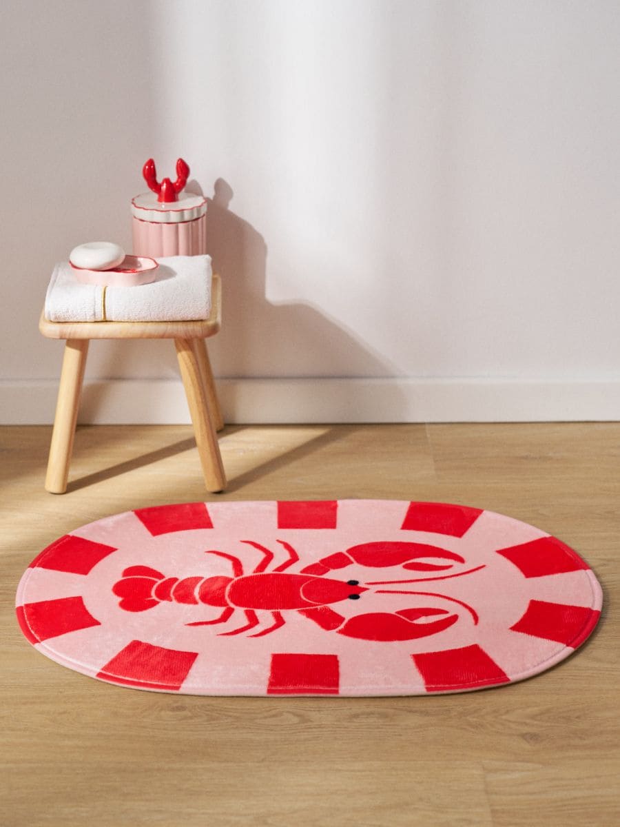 Covoraș de baie cu motiv de homar Covoraș de baie cu motiv de homar - multicolor - SINSAY