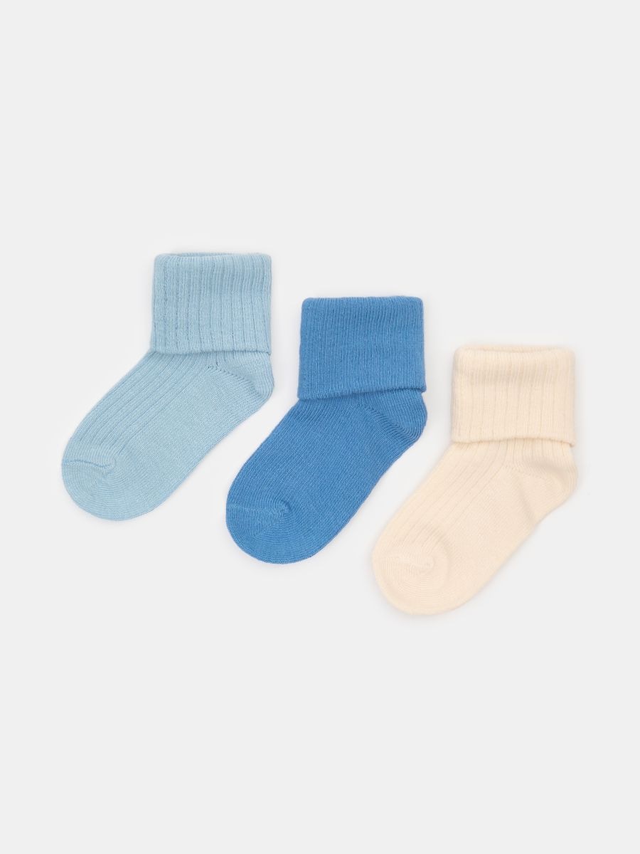 Șosete lungi cu bumbac, pachet de 3 Șosete lungi cu bumbac, pachet de 3 - multicolor - SINSAY