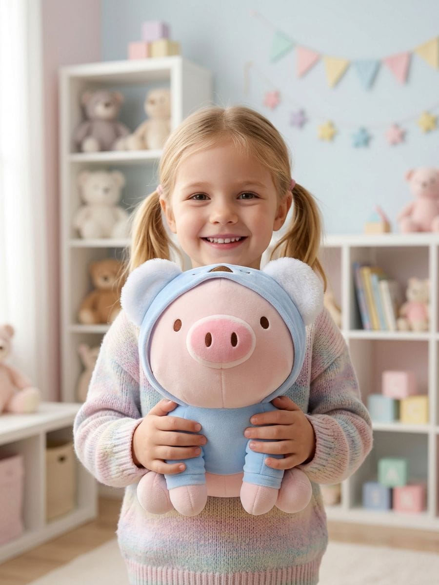 Jucărie de pluș porc în costum Jucărie de pluș porc în costum - multicolor - SINSAY