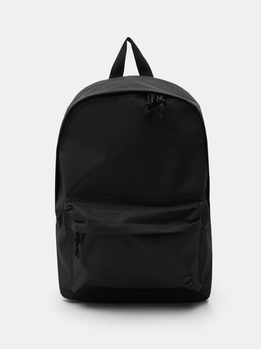 Rucsac uni cu buzunar frontal - negru - SINSAY