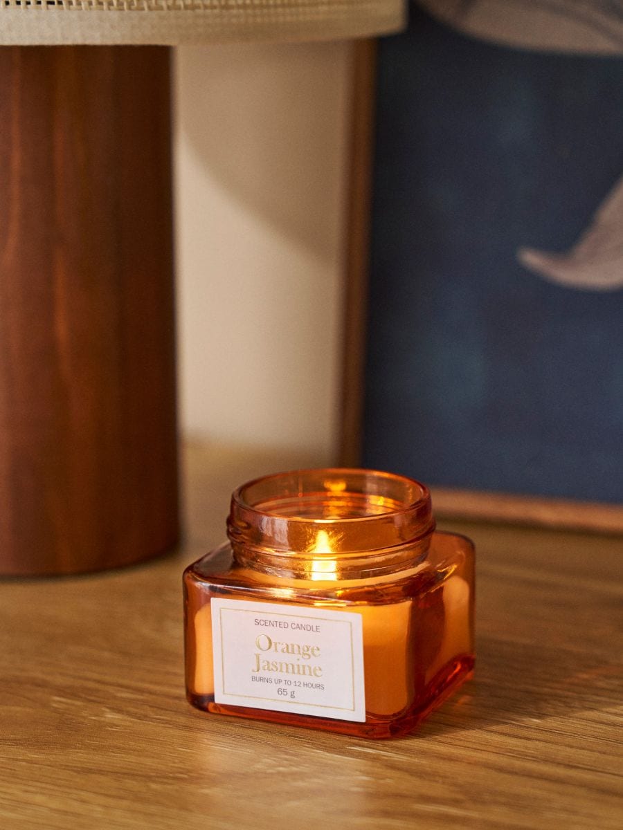Vonná svíčka Orange Jasmine - oranžová - SINSAY