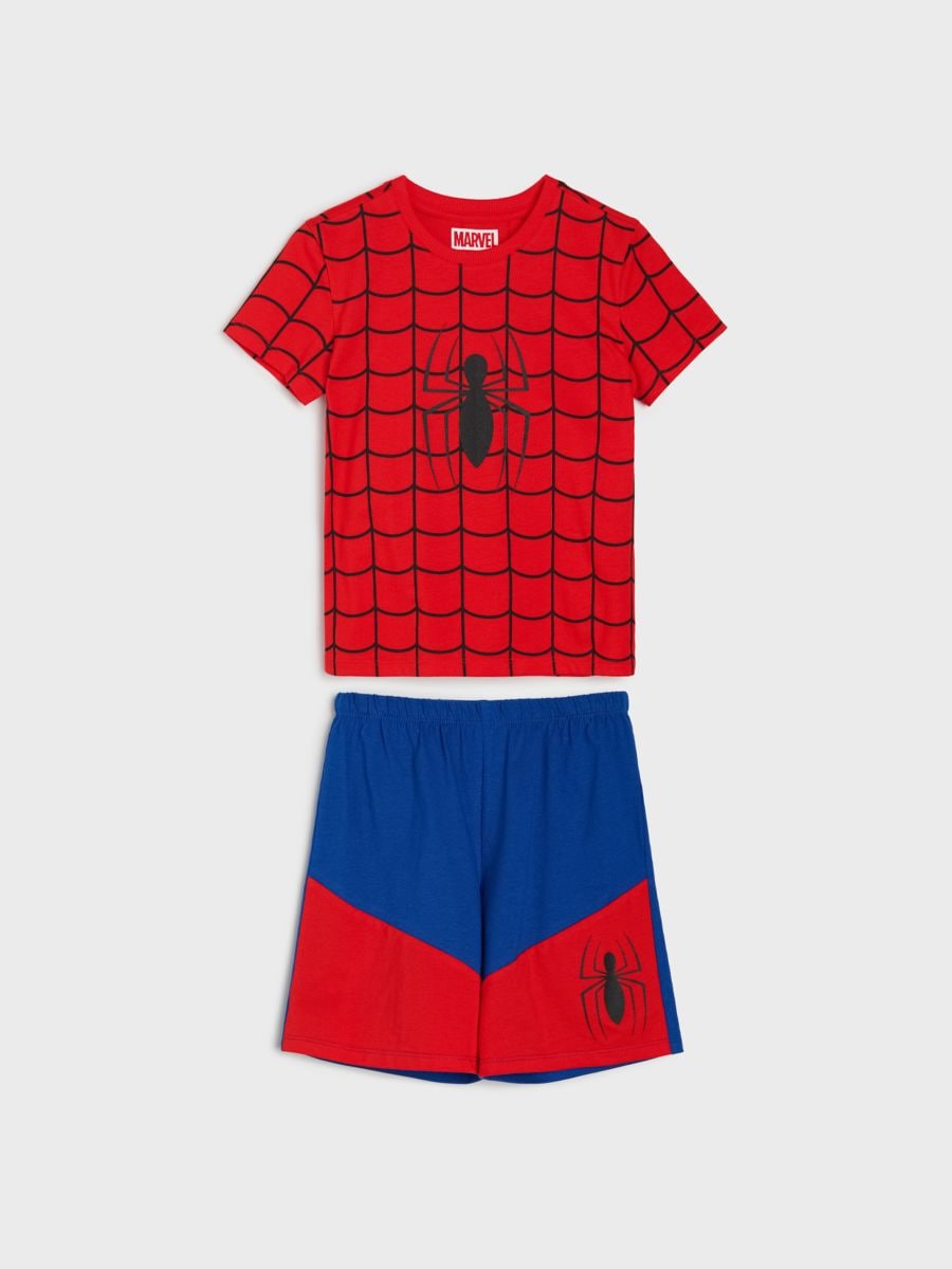 Bawełniana piżama dwuczęściowa Spider-Man Bawełniana piżama dwuczęściowa Spider-Man - czerwony - SINSAY