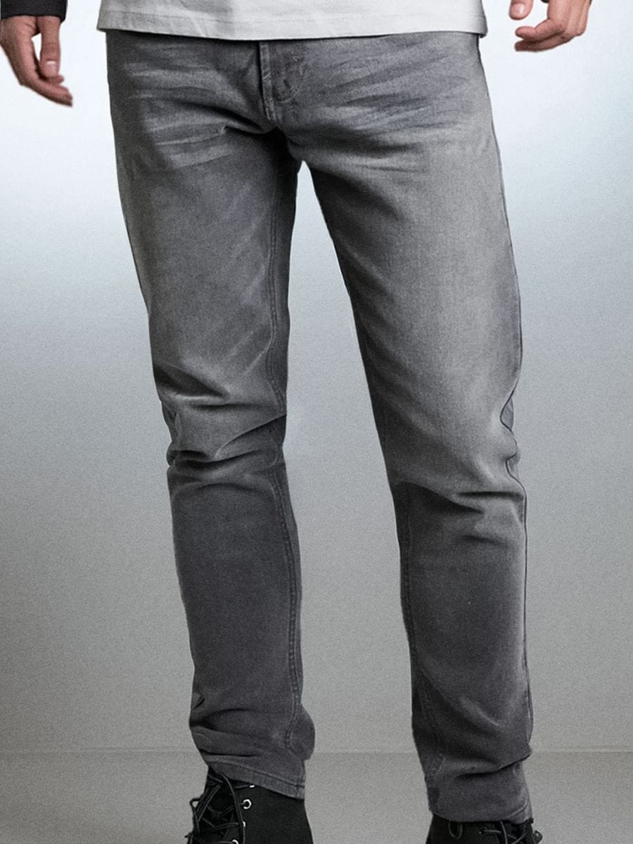 Jeansy slim fit - szary - SINSAY