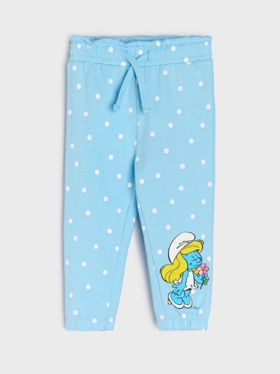 Spodnie jogger The Smurfs - niebieski - SINSAY