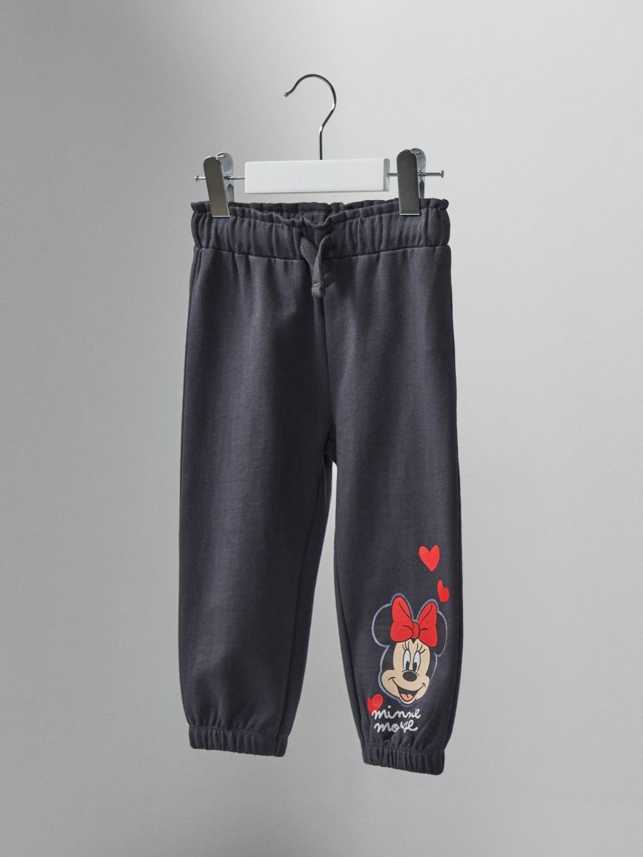 Pantaloni jogger Minnie Mouse Pantaloni jogger Minnie Mouse - negru-antracit - SINSAY
