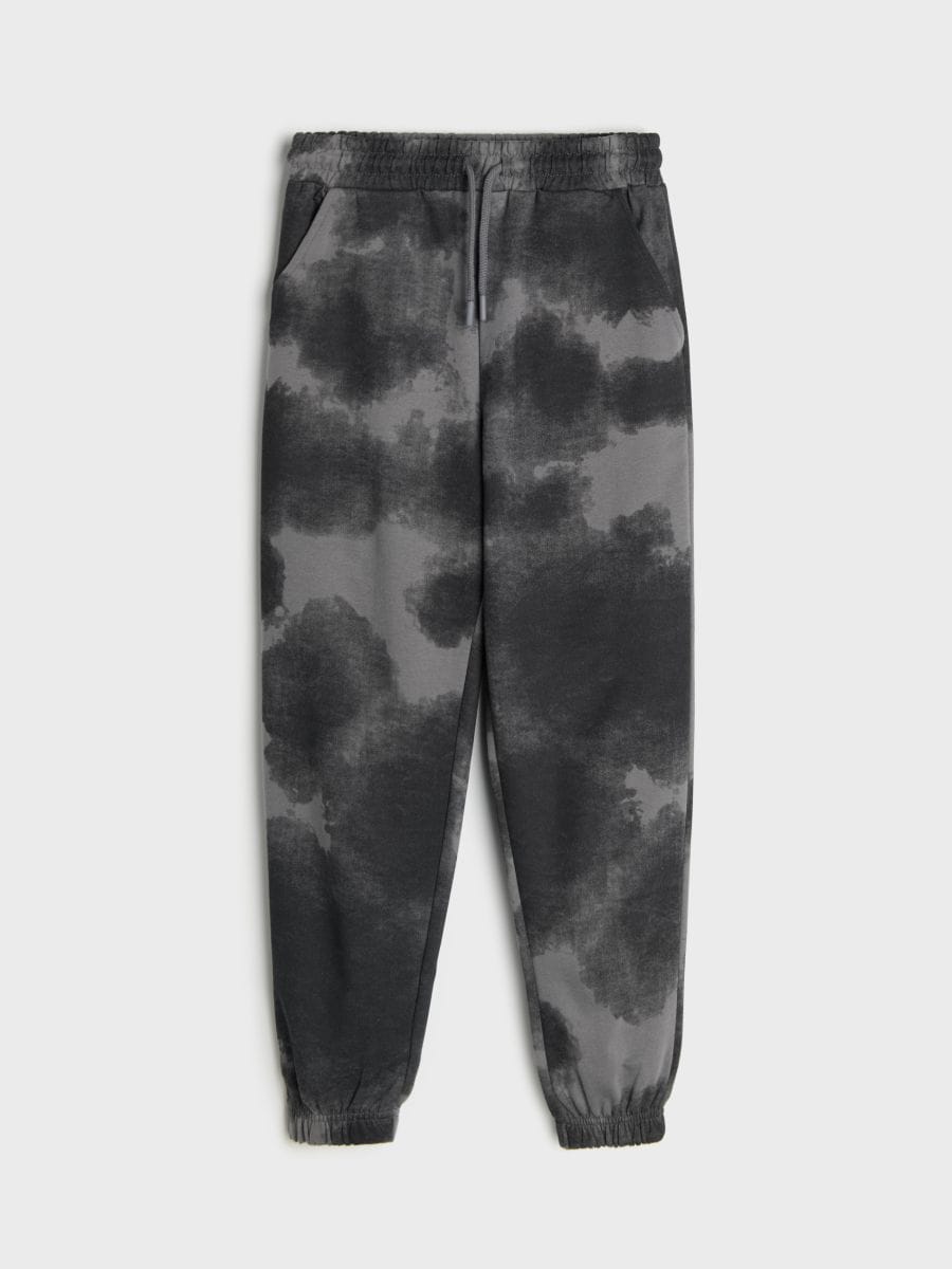 Spodnie dresowe jogger Spodnie dresowe jogger - czarny - SINSAY