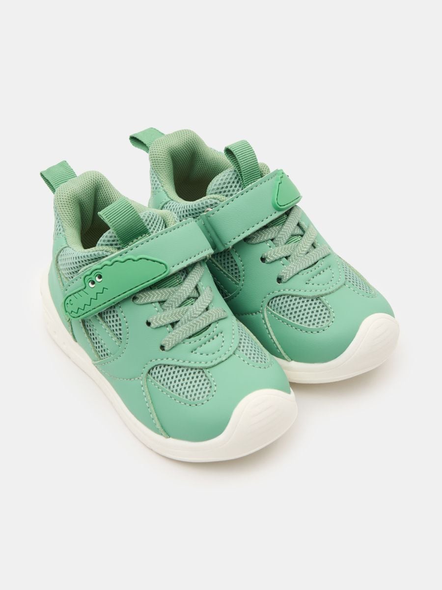 Sneakersy z wkładką z dodatkiem skóry naturalnej Sneakersy z wkładką z dodatkiem skóry naturalnej
