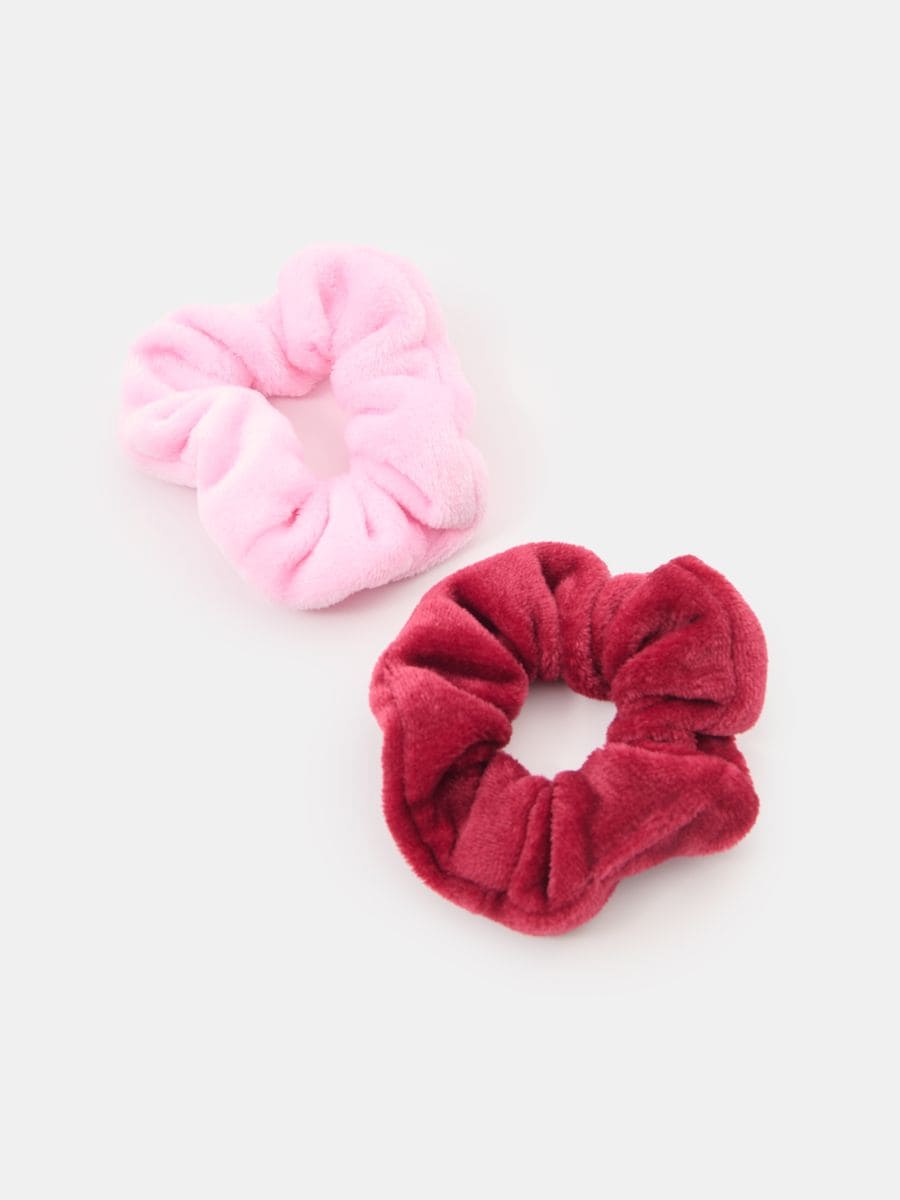 Gumki do włosów scrunchie 2 pack - wielobarwny - SINSAY