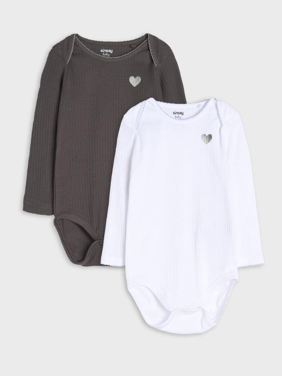Set de 2 body-uri - alb - SINSAY