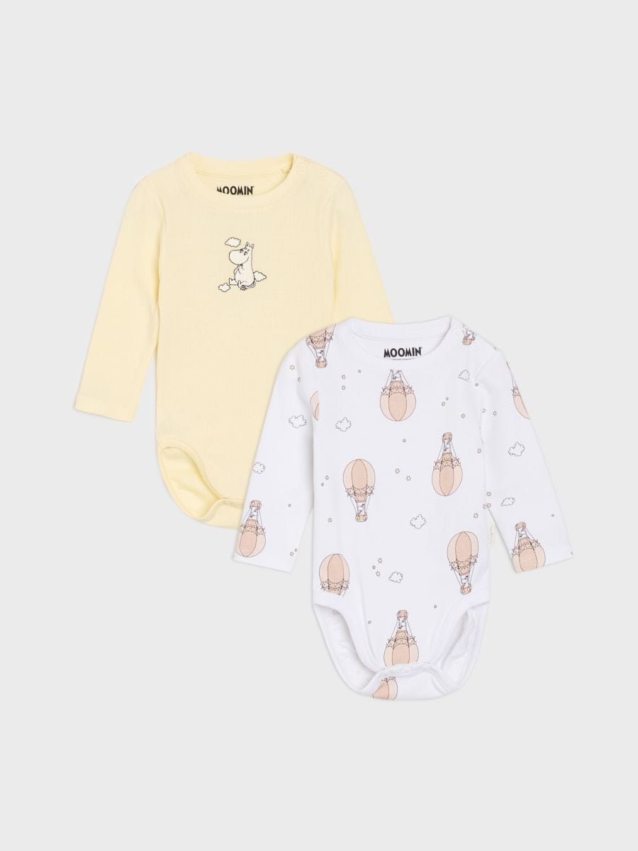 Body din bumbac cu imprimeu 2 pack Moomin Body din bumbac cu imprimeu 2 pack Moomin - altele - SINSAY
