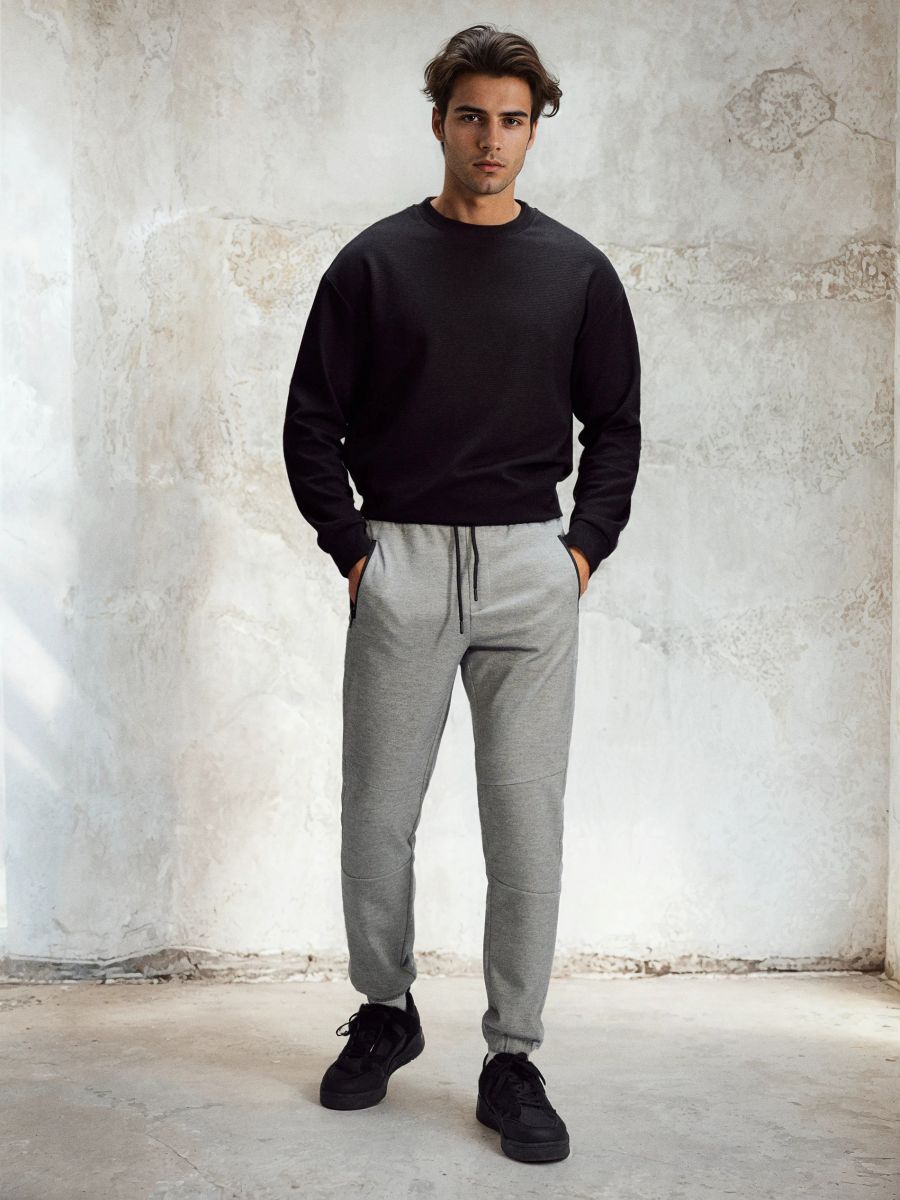 Spodnie dresowe jogger Spodnie dresowe jogger - szary - SINSAY