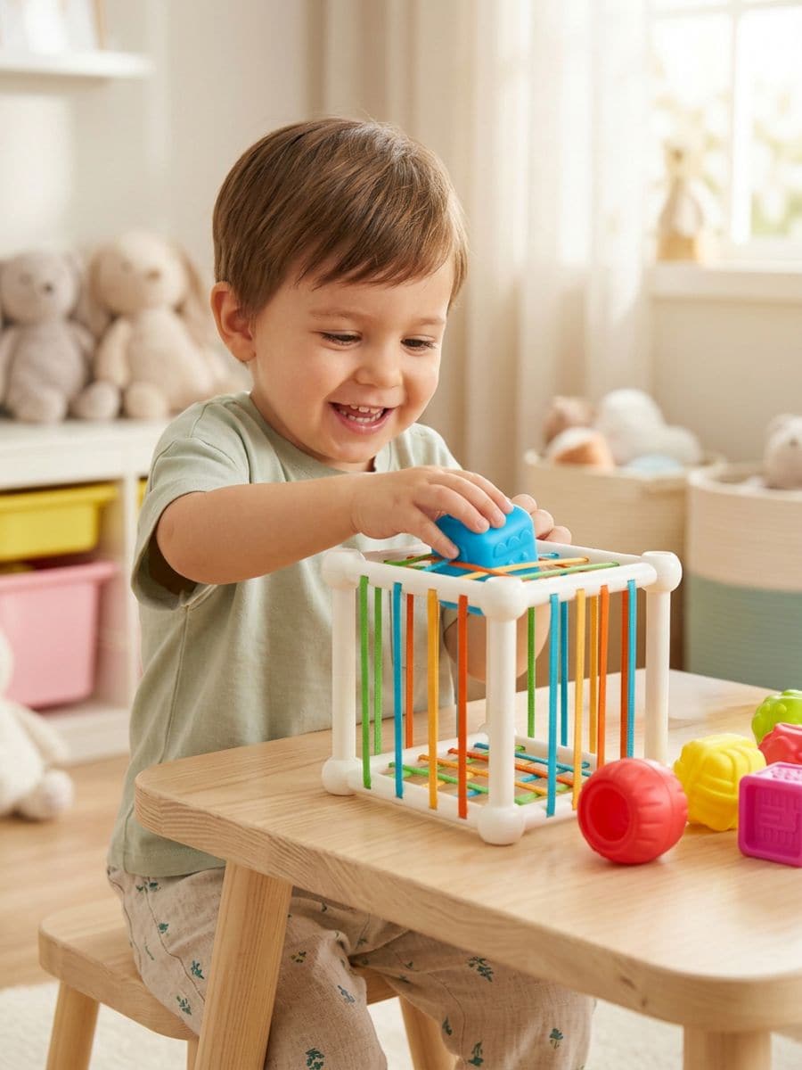 Sorter z sensorycznymi kształtami Sorter z sensorycznymi kształtami - wielobarwny - SINSAY