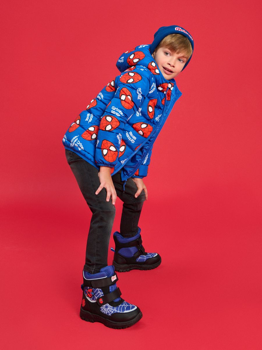 Cizme de zăpadă căptușite cu elemente reflectorizante Spider-Man - multicolor - SINSAY