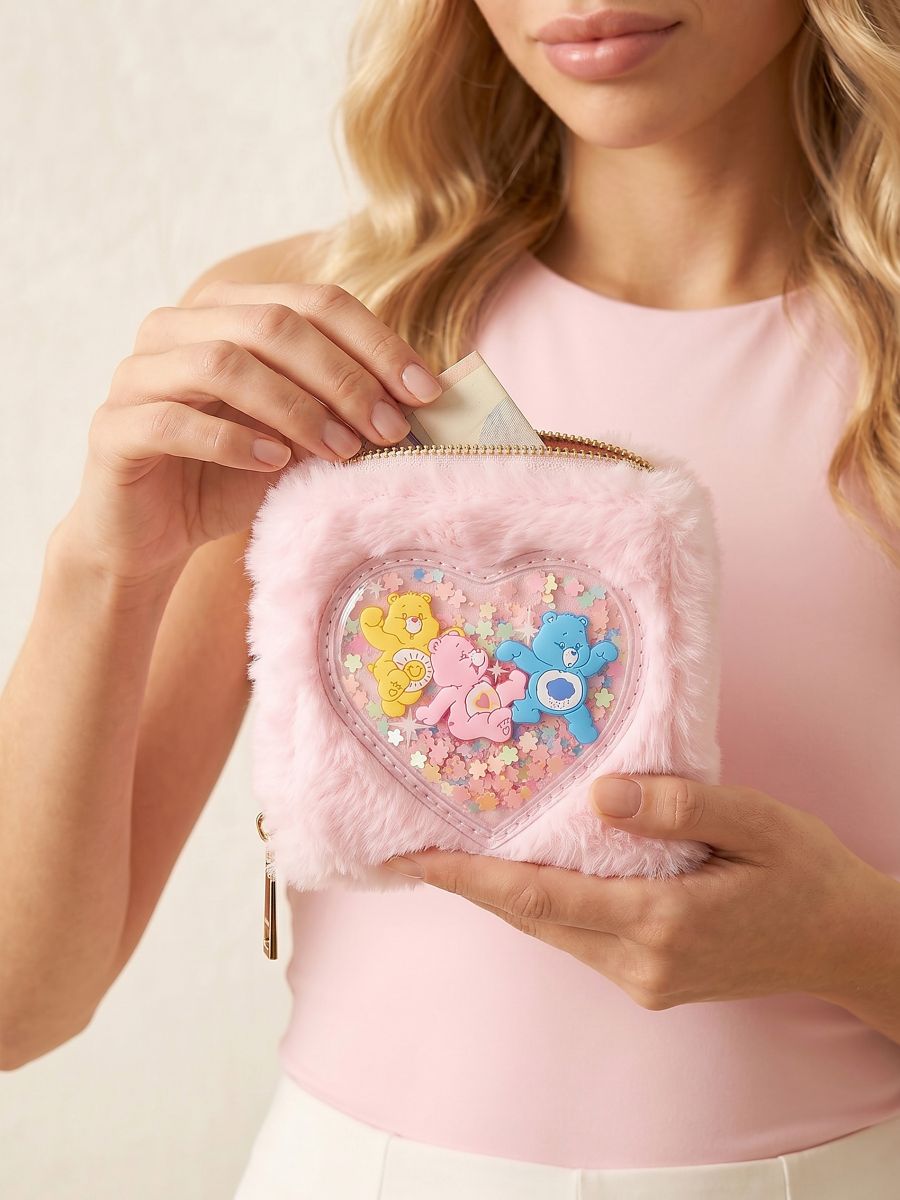 Portofel cu blană artificială Care Bears Portofel cu blană artificială Care Bears - roz - SINSAY