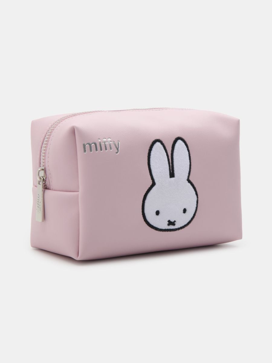 Косметичка з вишивкою Miffy Косметичка з вишивкою Miffy - пастельний рожевий - SINSAY