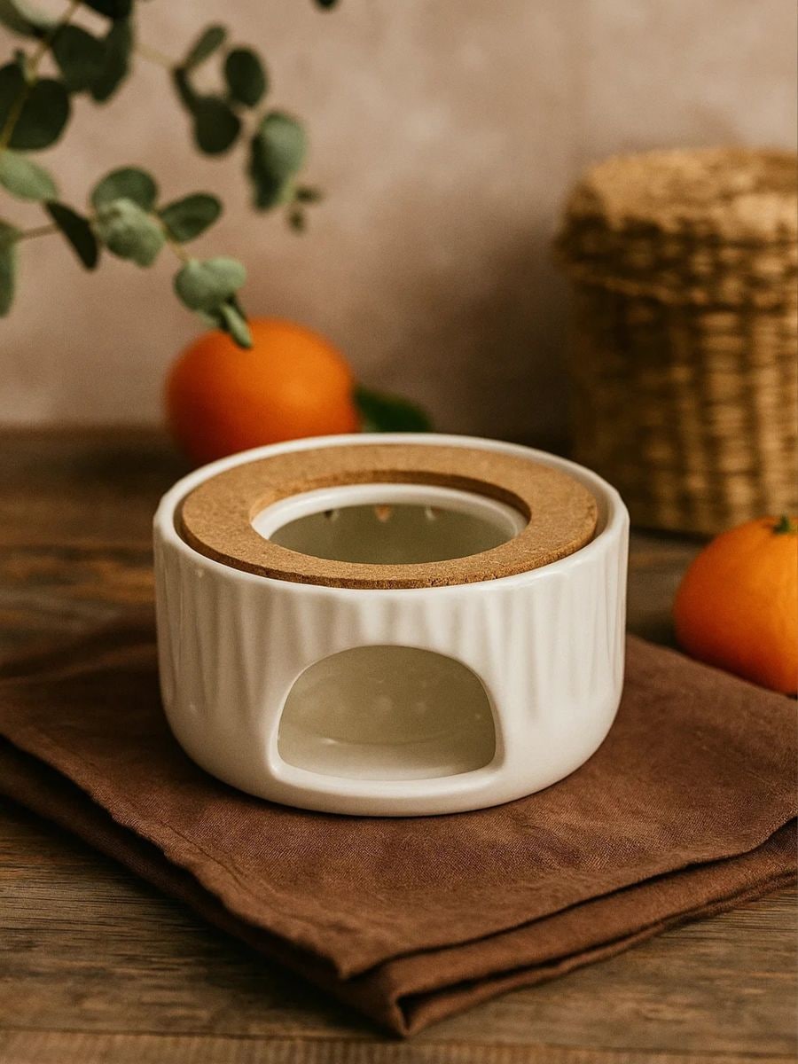 Podrzewacz do dzbanków na herbatę z miejscem na tealight Podrzewacz do dzbanków na herbatę z miejscem na tealight - biały - SINSAY