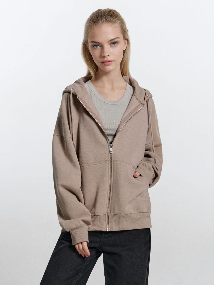 Bluza z kapturem - beżowy - SINSAY