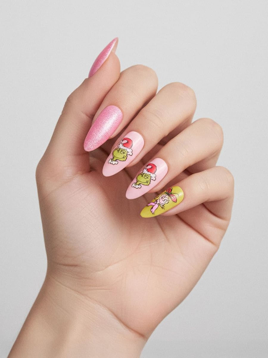Set de unghii false Grinch - multicolor - SINSAY