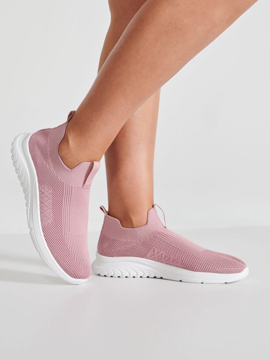 Sneakers slip-on - roz-pudră - SINSAY