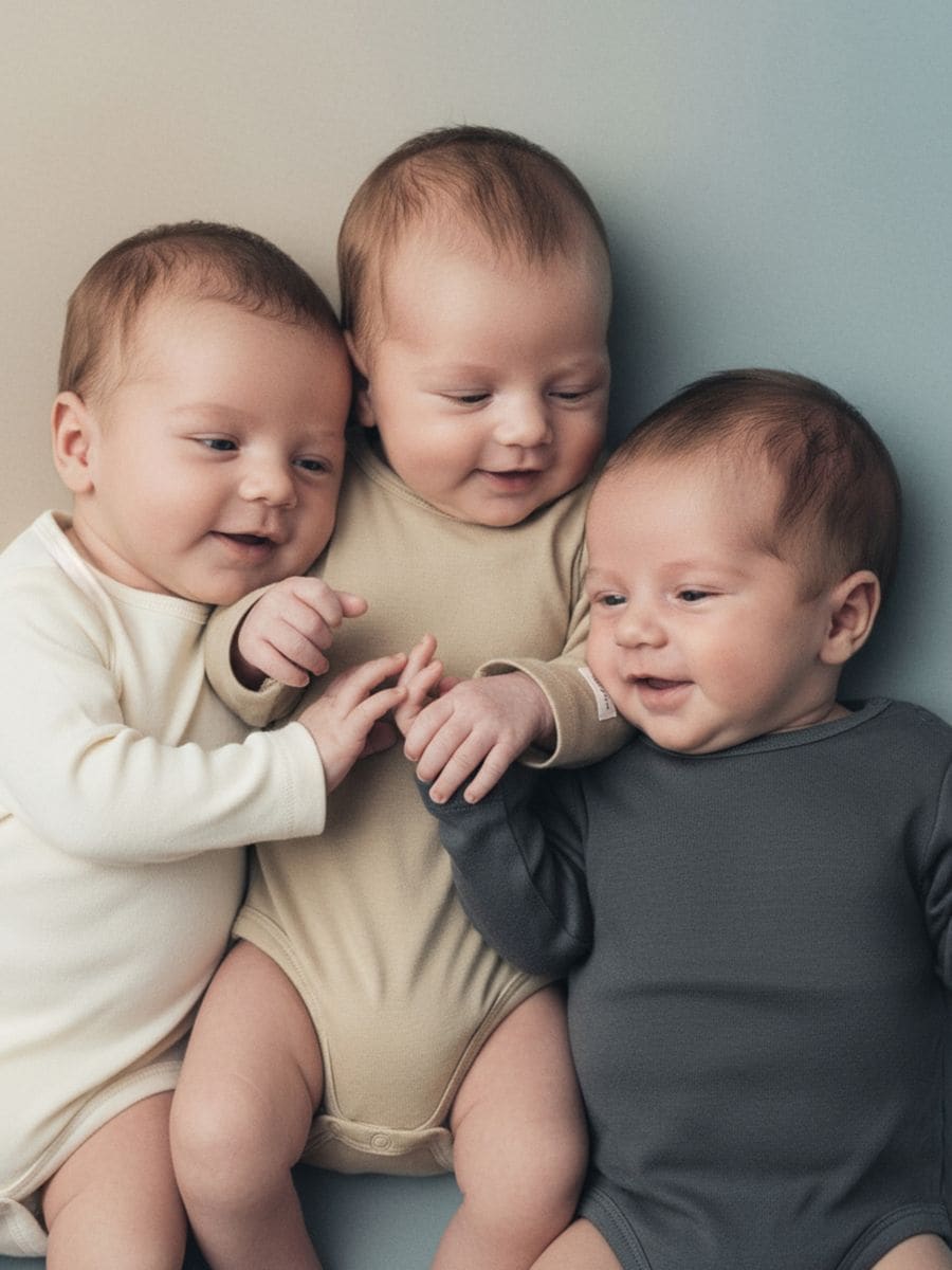 Bawełniane body 3 pack Bawełniane body 3 pack - kremowy - SINSAY