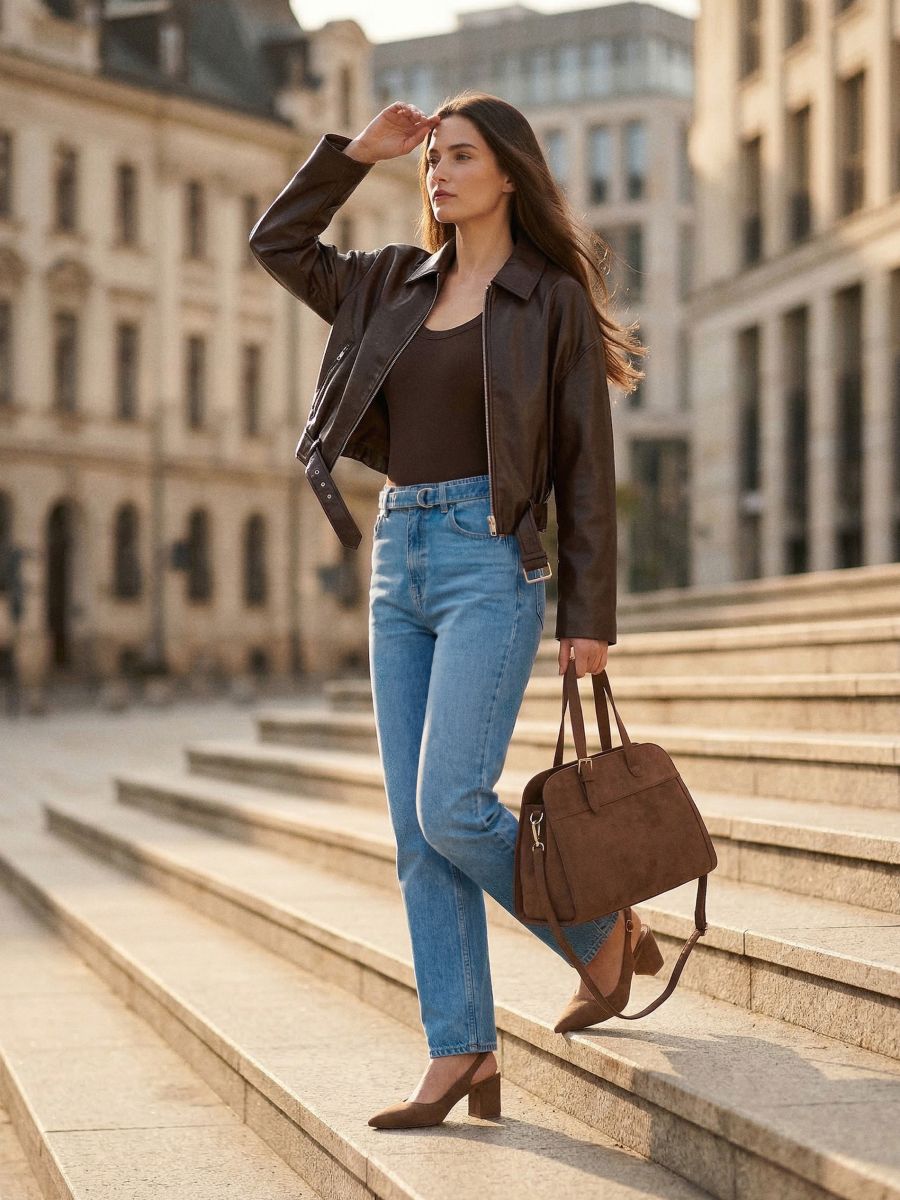 Jeansy mom fit z efektem sprania Jeansy mom fit z efektem sprania - niebieski - SINSAY