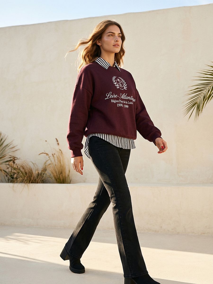 Spodnie jeansowe flare - czarny - SINSAY