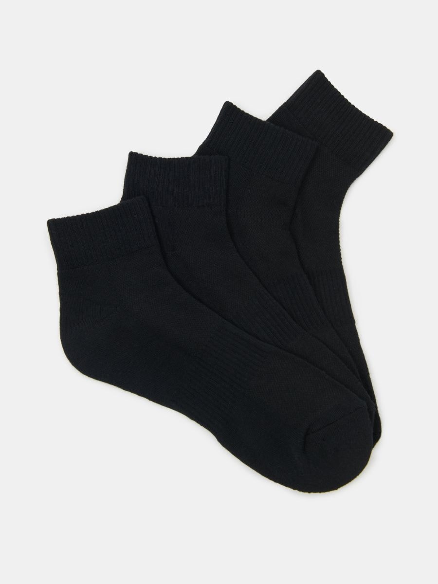Bavlněné ponožky 4-pack Bavlněné ponožky 4-pack - černá - SINSAY