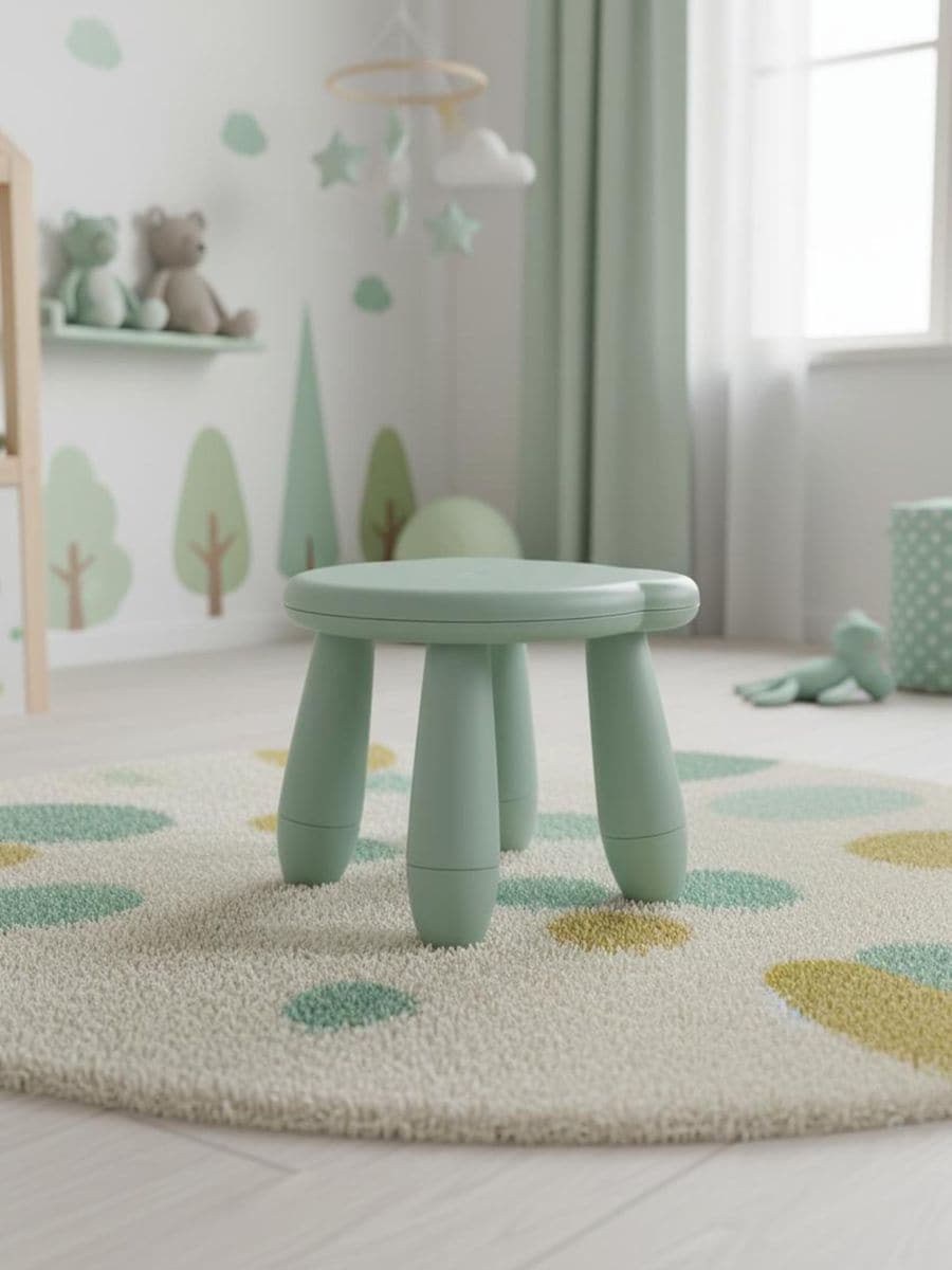 Taboret z siedzeniem w ksztacie misia Taboret z siedzeniem w ksztacie misia - zielony - SINSAY