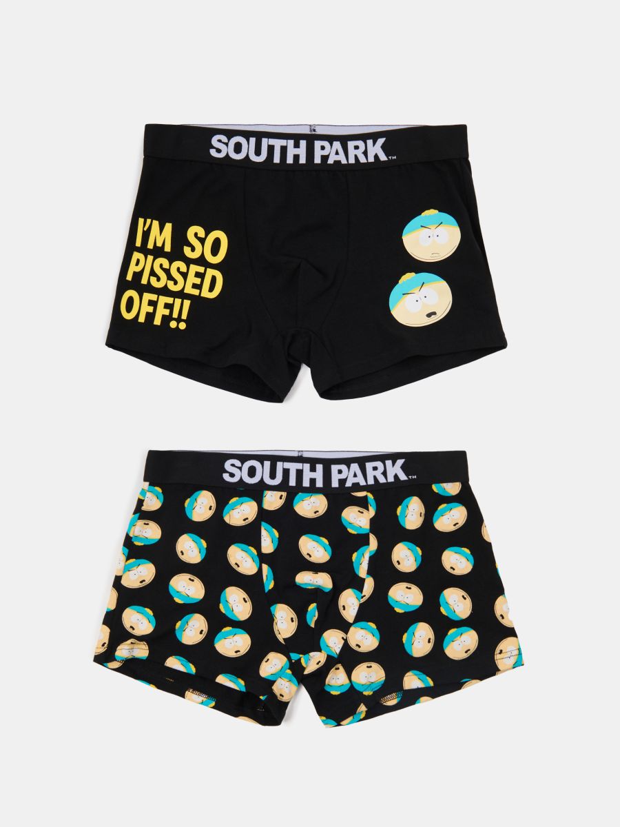 Bawełniane bokserki 2 pack South Park Bawełniane bokserki 2 pack South Park - wielobarwny - SINSAY